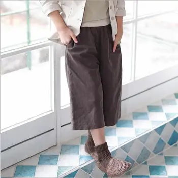 2019 new wholesale girls wide pants spring cotton linen fashion girls pants 3-8t A855 
2019 new wholesale girls wide pants spring cotton linen fashion girls pants 3-8t A855