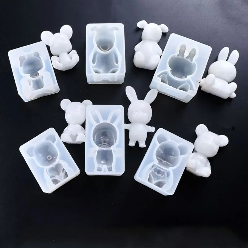6 Styles Semi-Stereo Cartoon Bear Animal Shape Mirror Silicone Mold DIY Fondant Cake Soap Mould Decoration Tools Handcraft
6 Styles Semi-Stereo Cartoon Bear Animal Shape Mirror Silicone Mold DIY Fondant Cake Soap Mould Decoration Tools Handcraft