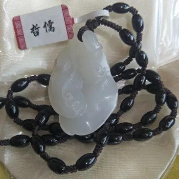 Zheru Jewelry The one and only Carved Natural Hetian Jade White Stereo Love Bean Pendant Necklace
Zheru Jewelry The one and only Carved Natural Hetian Jade White Stereo Love Bean Pendant Necklace