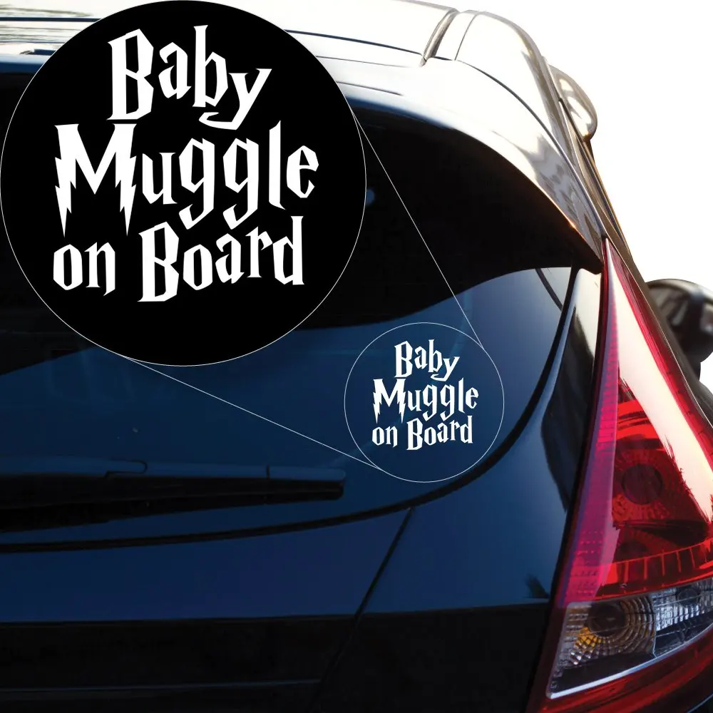 Yoonek Graphics Harry Potter Baby Muggle on Board Vinyl Decal Sticker # 906 (7" x 6.7", White)
Yoonek Graphics Harry Potter Baby Muggle on Board Vinyl Decal Sticker # 906 (7" x 6.7", White)