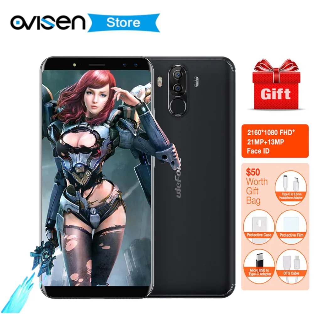 Ulefone Power 3 смартфон с восьмиядерным процессором 6080 мАч ОЗУ 6 ГБ ПЗУ 64 дюймов 18:9 FHD + 4
