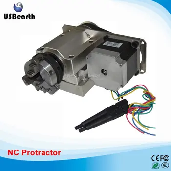 CNC engraver dividing head NC index rotating shaft fourth axis F type with 50mm 3 jaw chuck
CNC engraver dividing head NC index rotating shaft fourth axis F type with 50mm 3 jaw chuck