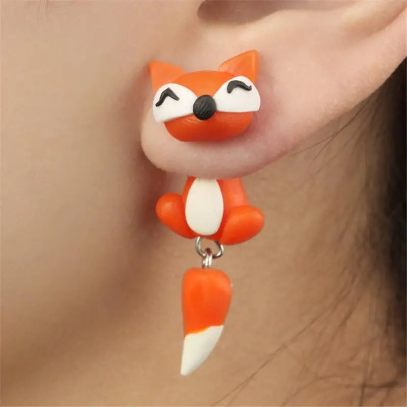 3 Colors Polymer Clay Earring Fox-shaped Eardrop Ear Stud Decoration Jewelry Accessory
3 Colors Polymer Clay Earring Fox-shaped Eardrop Ear Stud Decoration Jewelry Accessory