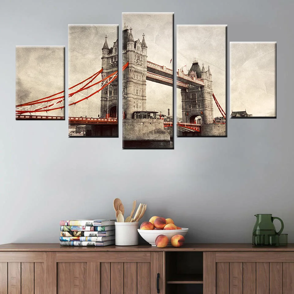 Modern home decor canvas 5 pieces London Thames printed artwork poster bedroom frame painting modular picture
Modern home decor canvas 5 pieces London Thames printed artwork poster bedroom frame painting modular picture