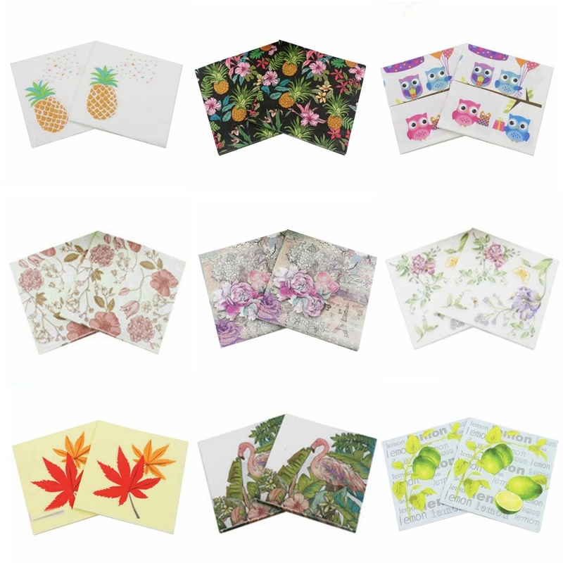 20Pcs/lot Flamingo pineapple Flower 100% Virgin Wood Tissue for Kids Birthday Party Decoration Wedding Decoupage Napkin
20Pcs/lot Flamingo pineapple Flower 100% Virgin Wood Tissue for Kids Birthday Party Decoration Wedding Decoupage Napkin