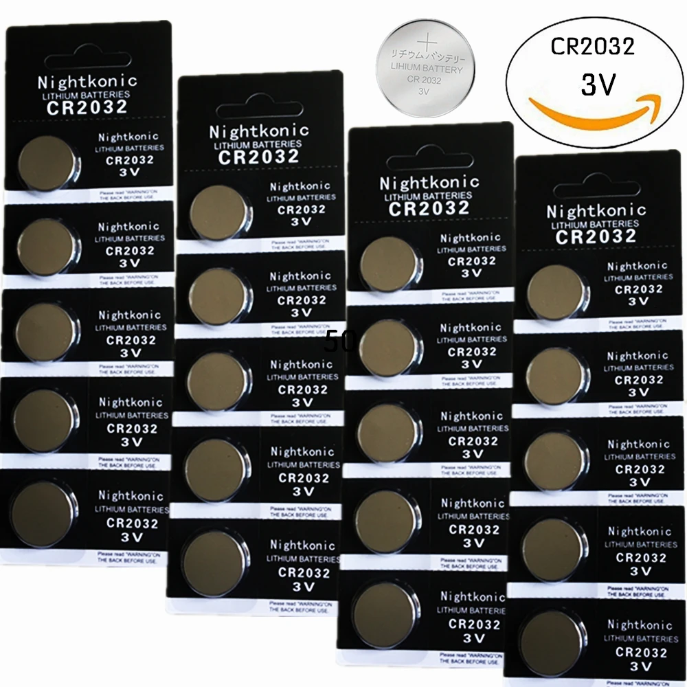 Nightkonic 2Pack=10 PCS/LOT 220mah (real capacity CR2032 3V Lithium Batteries BR2032 DL2032 ECR2032 CR 2032 Button Coin Battery
Nightkonic 2Pack=10 PCS/LOT 220mah (real capacity CR2032 3V Lithium Batteries BR2032 DL2032 ECR2032 CR 2032 Button Coin Battery