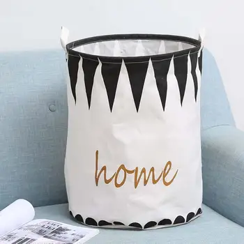 Letter Triangle Print Cotton Linen Clothes Storage Laundry Basket Folding Bin
Letter Triangle Print Cotton Linen Clothes Storage Laundry Basket Folding Bin