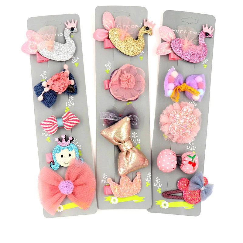 New Arrivals Children Handmade Hair Accessories Set 5Pcs/Set Girls Rabbit Swan Bear Animals Hairpins Bow Crown Hair Rubber Band
New Arrivals Children Handmade Hair Accessories Set 5Pcs/Set Girls Rabbit Swan Bear Animals Hairpins Bow Crown Hair Rubber Band