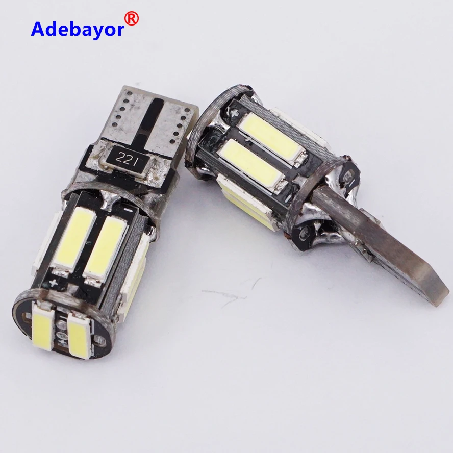 2 x Car LED T10 Canbus 10 SMD 7014 LED 7020 led 194 168 501 10SMD the Wedge Reading Lamps Indicator Lights White Adebayor
2 x Car LED T10 Canbus 10 SMD 7014 LED 7020 led 194 168 501 10SMD the Wedge Reading Lamps Indicator Lights White Adebayor