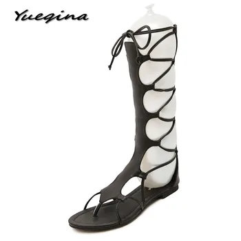 Yueqina Summer Women Long Sandals Boots Shoes Woman Over the knee Cross Strap Lace up fashion Female High Gladiator Sandals
Yueqina Summer Women Long Sandals Boots Shoes Woman Over the knee Cross Strap Lace up fashion Female High Gladiator Sandals