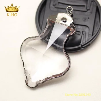 10pcs 40x62mm Bezel Glass Flower Vase Shaped Fashion Pendant,Faceted Clear Glass Plated Gunmetal Edged Glass Pendentif Bulk YT03
10pcs 40x62mm Bezel Glass Flower Vase Shaped Fashion Pendant,Faceted Clear Glass Plated Gunmetal Edged Glass Pendentif Bulk YT03