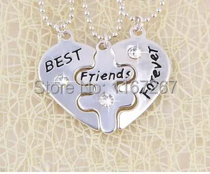 2014New style broken heart 3 parts pendant necklace Best Friends Forever Letters Necklace best friend necklaceWholesale Jewelry
2014New style broken heart 3 parts pendant necklace Best Friends Forever Letters Necklace best friend necklaceWholesale Jewelry