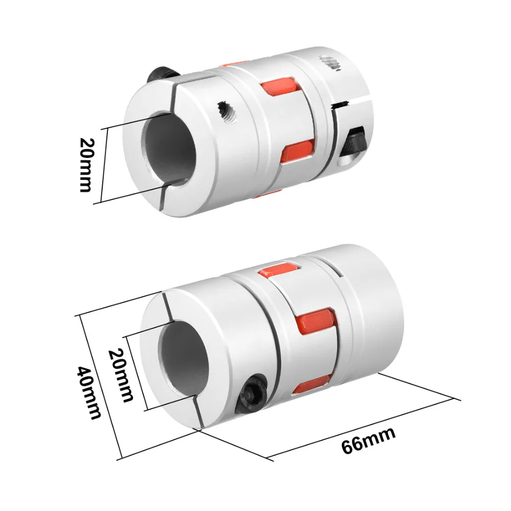 UXCELL New Arrival 1PCS L66xD40 Servo Stepped Motor M6 20mm to 20mm Shaft Coupling Bore Flexible Coupler Joint Wear Resistant
UXCELL New Arrival 1PCS L66xD40 Servo Stepped Motor M6 20mm to 20mm Shaft Coupling Bore Flexible Coupler Joint Wear Resistant