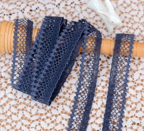 10 Meters High Quality Navy Blue Elastic Lace Trim Lace Ribbon For Sewing Crafts Underwear Decoration Accessories DIY 1cm Width
10 Meters High Quality Navy Blue Elastic Lace Trim Lace Ribbon For Sewing Crafts Underwear Decoration Accessories DIY 1cm Width