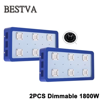BESTVA 2pcs/lot dimmable 1800W X6 cob chips led grow light full spectrum for indoor plants medical Flowers veg hydroponics lamps
BESTVA 2pcs/lot dimmable 1800W X6 cob chips led grow light full spectrum for indoor plants medical Flowers veg hydroponics lamps