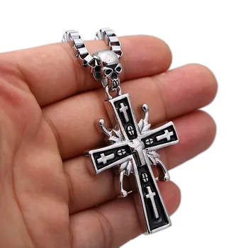 10pcs/lot High Quality Punk Men Charm choker metal Cross Pendant &Necklace Fashion Cool Cross Necklace Men Jewelry
10pcs/lot High Quality Punk Men Charm choker metal Cross Pendant &Necklace Fashion Cool Cross Necklace Men Jewelry