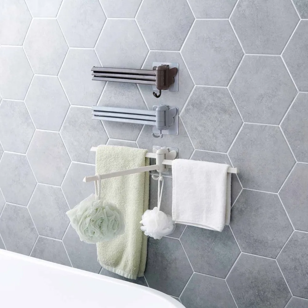 Plastic Bathroom Towel Holder 3 Swivel Towel Rail Hanger badkamer Shelf Rotate Towel Hat Rack Handdoek Houder
Plastic Bathroom Towel Holder 3 Swivel Towel Rail Hanger badkamer Shelf Rotate Towel Hat Rack Handdoek Houder