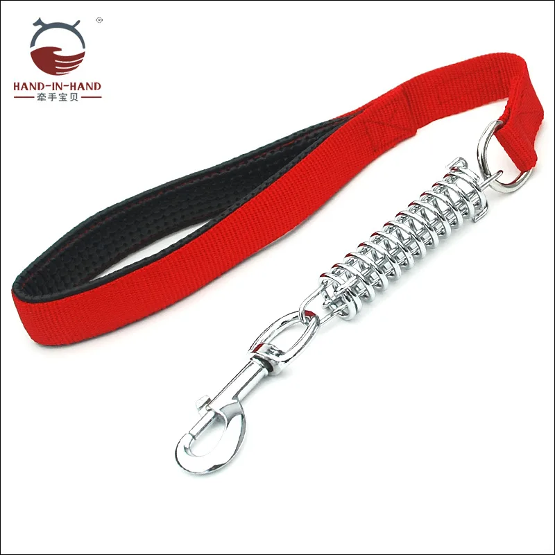 Dog Leashes Nylon Solid Short Padded Handle with Buffer Spring Leashes Pet Products for Large Dogs
Dog Leashes Nylon Solid Short Padded Handle with Buffer Spring Leashes Pet Products for Large Dogs