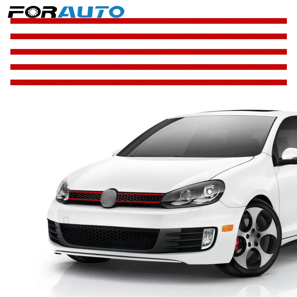 FORAUTO Reflective Stickers For VW Golf 6 7 Tiguan Car Strip Sticker Car Styling Front Hood Grille Decals Auto Decoration
FORAUTO Reflective Stickers For VW Golf 6 7 Tiguan Car Strip Sticker Car Styling Front Hood Grille Decals Auto Decoration