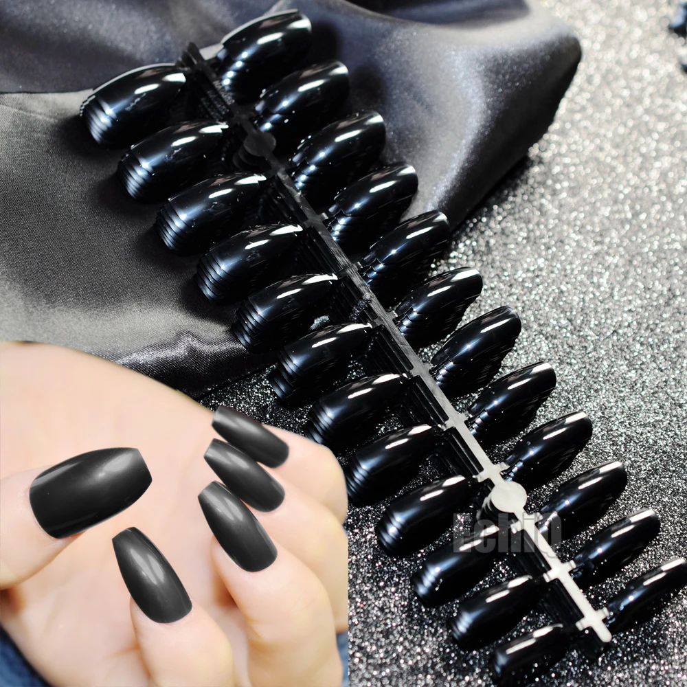 100sets Black Ballerina Coffin Nails False Nail Full Cover Flat Shape Acrylic Nail Tips Artificial Nails Fake Nails Fuax Ongles
100sets Black Ballerina Coffin Nails False Nail Full Cover Flat Shape Acrylic Nail Tips Artificial Nails Fake Nails Fuax Ongles