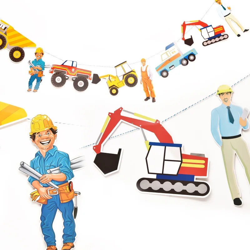 1Set Construction Vehicle Engineer Banner Truck Excavator Garland Tractor Theme Party Birthday Wedding Decorations Flag Kids Toy
1Set Construction Vehicle Engineer Banner Truck Excavator Garland Tractor Theme Party Birthday Wedding Decorations Flag Kids Toy