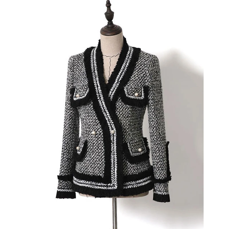 EXCELLENT Newest 2019 Baroque Designer Career Blazer for Women Contrast Color Tweed Jacket
EXCELLENT Newest 2019 Baroque Designer Career Blazer for Women Contrast Color Tweed Jacket