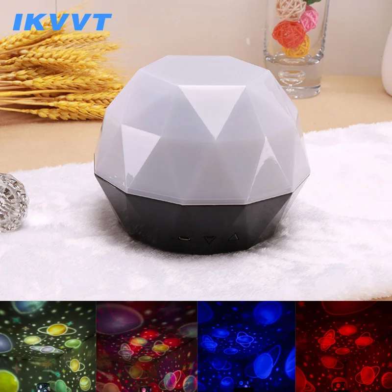 IKVVT LED Night Light Luminaria Diamond Projection Night Lamp Star Moon Lamp for Children's Baby Kids Sleep Light with USB Port
IKVVT LED Night Light Luminaria Diamond Projection Night Lamp Star Moon Lamp for Children's Baby Kids Sleep Light with USB Port