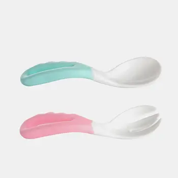 2pcs/set Baby Pacifier Feeding Spoon Fork Curved Anti Slip Handle Children Eating Training Tableware Accessory
2pcs/set Baby Pacifier Feeding Spoon Fork Curved Anti Slip Handle Children Eating Training Tableware Accessory