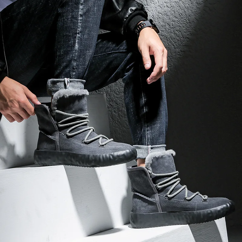 Winter cashmere warm padded shoes Genuine Leather winter boots Round Toe winter shoes men
Winter cashmere warm padded shoes Genuine Leather winter boots Round Toe winter shoes men