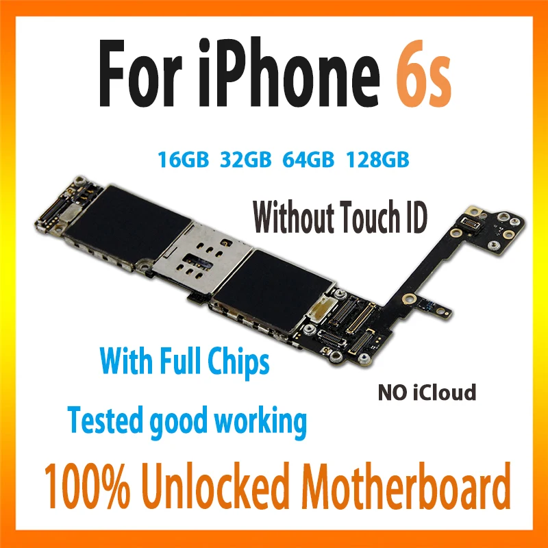 logic board for iphone 6s 4.7 inch motherboard 16GB 32GB 64GB 128GB version No touch ID logic circuit board without fingerprint
logic board for iphone 6s 4.7 inch motherboard 16GB 32GB 64GB 128GB version No touch ID logic circuit board without fingerprint