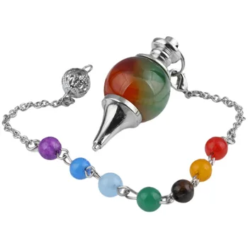 SUNYIK 1Lot (5Pc) Onyx Gem Stone Point Pendulum+7 Mix Chakra Healing Reiki Beads Chain
SUNYIK 1Lot (5Pc) Onyx Gem Stone Point Pendulum+7 Mix Chakra Healing Reiki Beads Chain