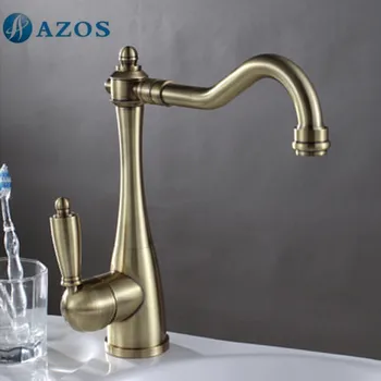AZOS Bathroom Basin Tap Brass Antique Brass Color Single Hole Deck Mount Hot Cold Mixer Toilet Sink Faucet Furniture MPDKZ024
AZOS Bathroom Basin Tap Brass Antique Brass Color Single Hole Deck Mount Hot Cold Mixer Toilet Sink Faucet Furniture MPDKZ024