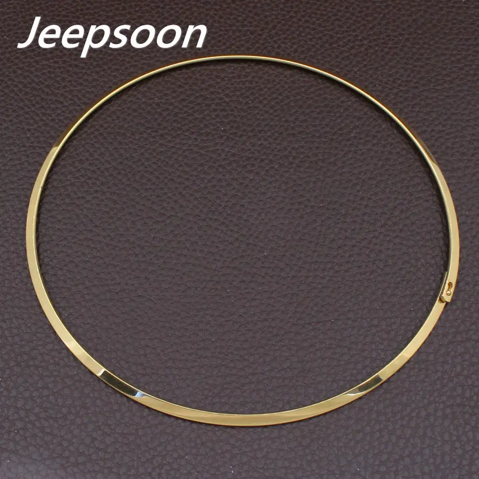 Stainless Steel Chokers Necklace Hot Fashion Round Silver Gold Color Jewelry For Women NFAABEAH
Stainless Steel Chokers Necklace Hot Fashion Round Silver Gold Color Jewelry For Women NFAABEAH