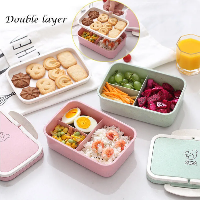 Fashion Healthy Picnic Double Layer Lunch Box Food Fruit Container Storage Box Microwave Oven Bento Portable Lunch Box Portable
Fashion Healthy Picnic Double Layer Lunch Box Food Fruit Container Storage Box Microwave Oven Bento Portable Lunch Box Portable