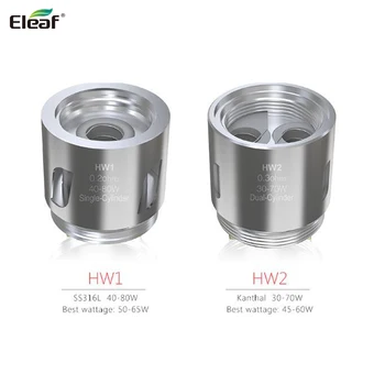5pcs/lot Original Eleaf HW1 Single Cylinder SS316L 0.2ohm Coil / HW2 Dual Cylinder Kal 0.3ohm Head for ELLO Mini(XL) Tank
5pcs/lot Original Eleaf HW1 Single Cylinder SS316L 0.2ohm Coil / HW2 Dual Cylinder Kal 0.3ohm Head for ELLO Mini(XL) Tank