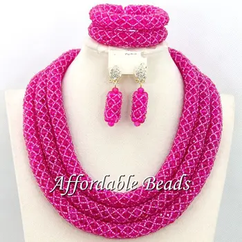 Fuschia African Fashion Jewelry Sets Hot Sale Wedding Jewelry Set Handmade Item Free Shipping BN279
Fuschia African Fashion Jewelry Sets Hot Sale Wedding Jewelry Set Handmade Item Free Shipping BN279