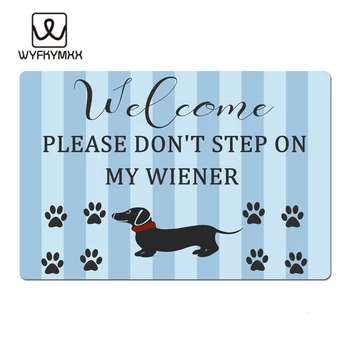 Don't Step on My Wiener Dog design doormat for entrance door Funny Front indoor rug mat non slip 18 x 30 door mat
Don't Step on My Wiener Dog design doormat for entrance door Funny Front indoor rug mat non slip 18 x 30 door mat
