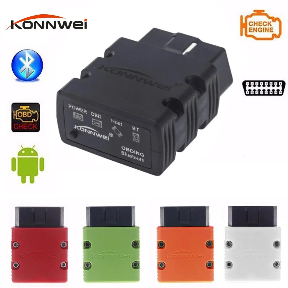 5 Colors Mini ELM327 OBD2 Bluetooth Car Diagnostic Tool Konnwei KW902 ELM 327 OBDII Auto Scanning Tools Wireless Diagnostic Tool
5 Colors Mini ELM327 OBD2 Bluetooth Car Diagnostic Tool Konnwei KW902 ELM 327 OBDII Auto Scanning Tools Wireless Diagnostic Tool