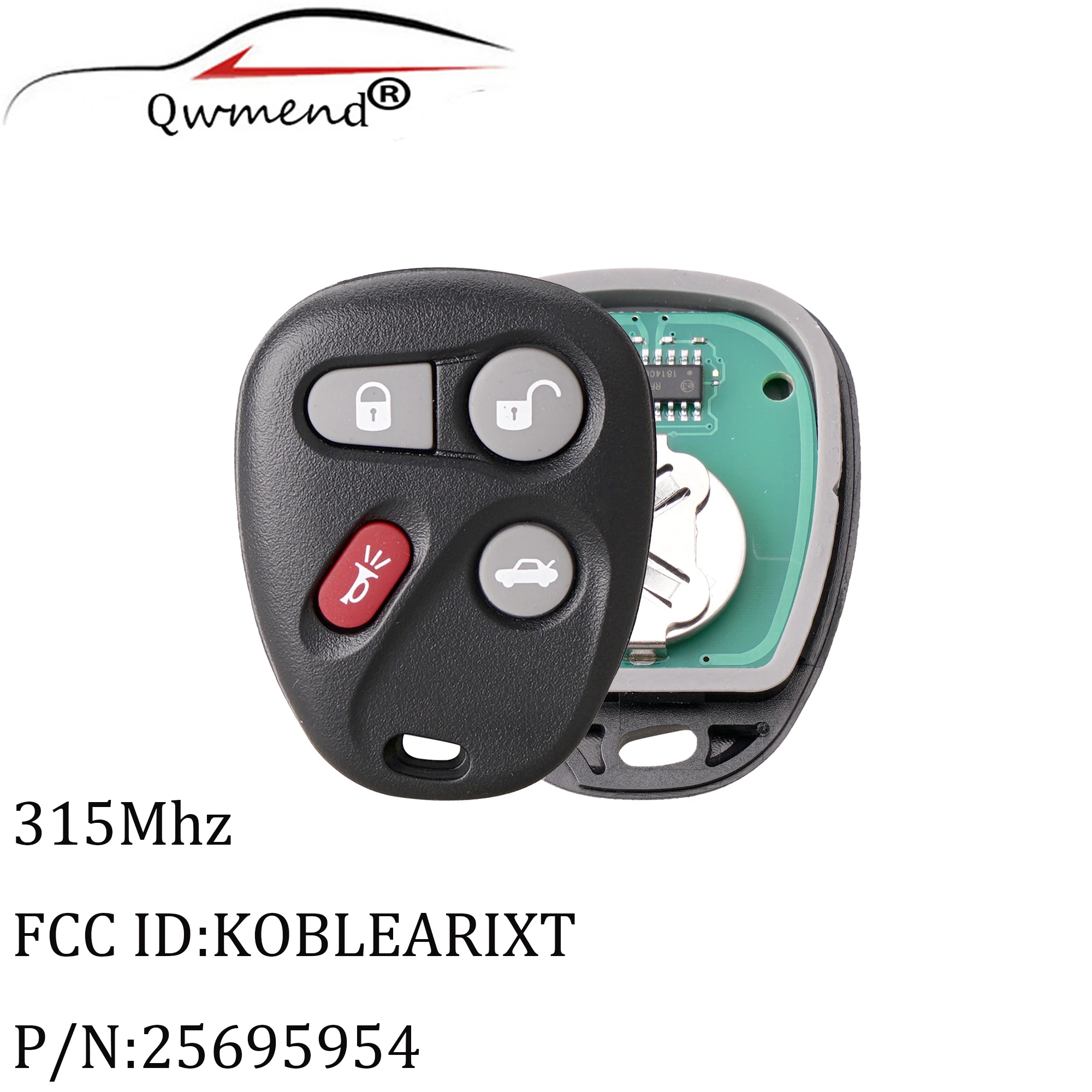 QWMEND 4Button Keyless Entry Remote key For Chevrolet Silverado Suburban S10 Tahoe Yukon 2002-2004 Koblear1xt 25695954 Car keys
QWMEND 4Button Keyless Entry Remote key For Chevrolet Silverado Suburban S10 Tahoe Yukon 2002-2004 Koblear1xt 25695954 Car keys