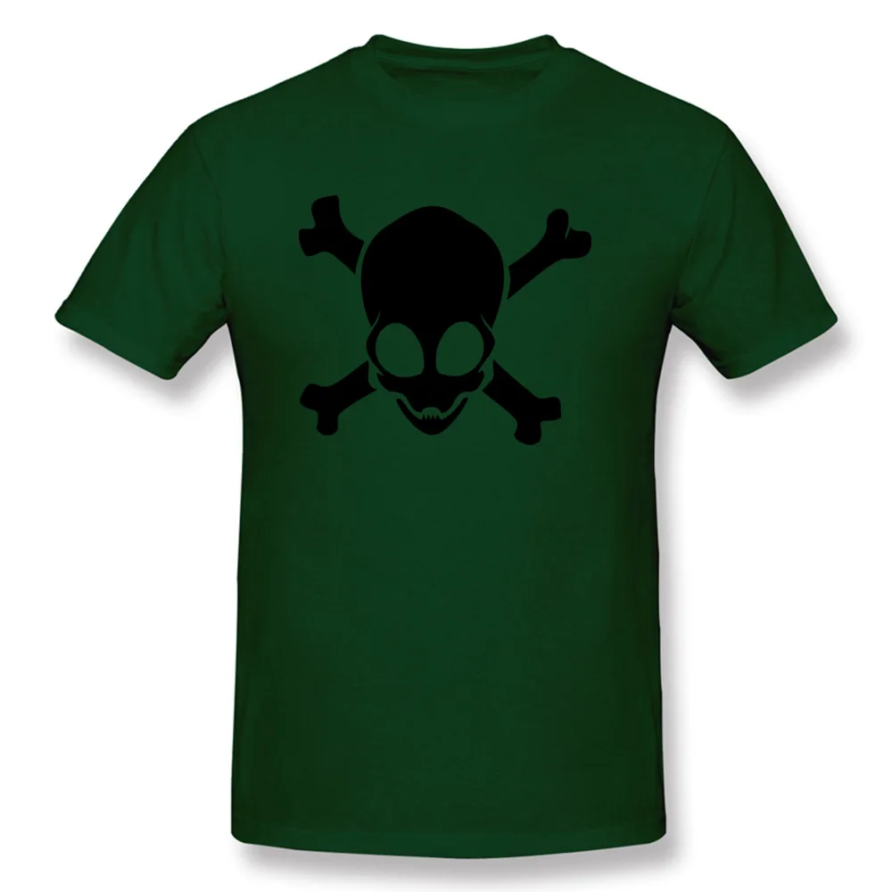 Tops Shirts Alien Crossbones April FOOL DAY 2018 Fashion Summer Short Sleeve Cotton O-Neck Mens T Shirt Summer T Shirts Alien Crossbones dark