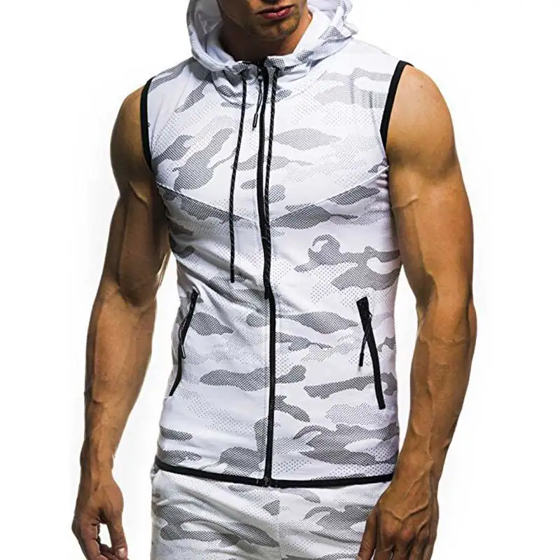 Men Military Slim Tank Top Camouflage Gyms Fitness Zipper Hooded Vest Sleeveless Hoodie Tops Tees Male Summer Sweatshirt MY078
Men Military Slim Tank Top Camouflage Gyms Fitness Zipper Hooded Vest Sleeveless Hoodie Tops Tees Male Summer Sweatshirt MY078