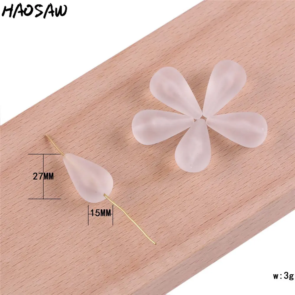 Matte Beads 27*15MM 100Pcs/Lot Large Delicate Pendant Water Drop Acrylic Beads Creative For Girls DIY Jewelry Necklace Making
Matte Beads 27*15MM 100Pcs/Lot Large Delicate Pendant Water Drop Acrylic Beads Creative For Girls DIY Jewelry Necklace Making