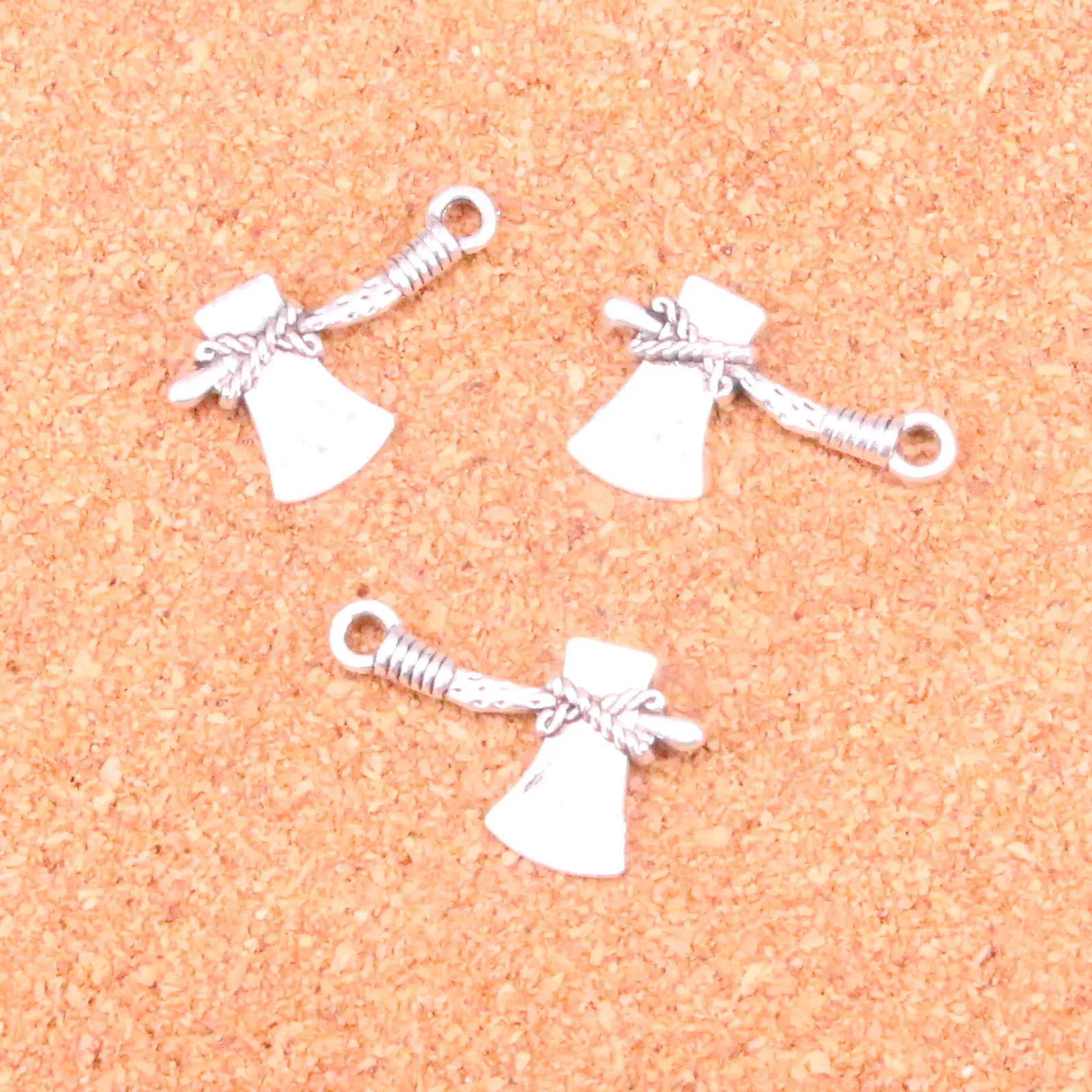 16pcs Stone Axe Ax Charms Metal Alloy DIY Necklace Pendant Making Findings Handmade Jewelry 28*15mm | Украшения и аксессуары