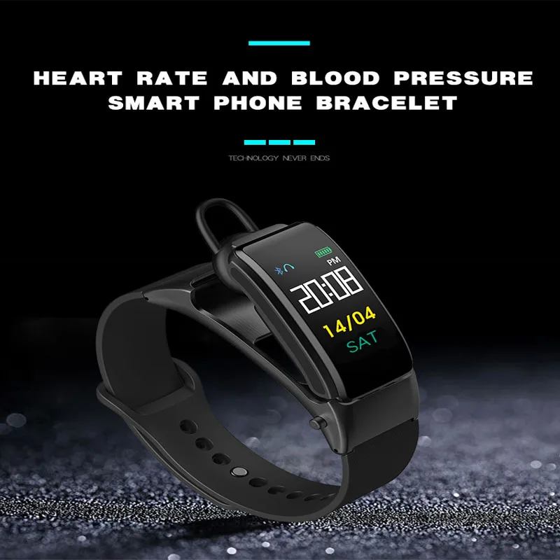 B31 Smart Talk Wristband Band Bracelet Fitness Tracker Heart Rate Monitor Bluetooth Earphone Smart Band For IOS Android
B31 Smart Talk Wristband Band Bracelet Fitness Tracker Heart Rate Monitor Bluetooth Earphone Smart Band For IOS Android