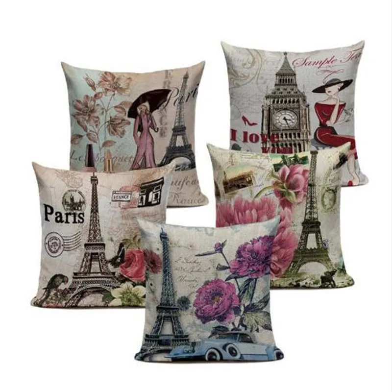 Vintage London Paris Cushion Cover Flower Pink Throw Pillow Cover for Sofa Home Textile Car Pillowcases Londen Throw Pillows
Vintage London Paris Cushion Cover Flower Pink Throw Pillow Cover for Sofa Home Textile Car Pillowcases Londen Throw Pillows