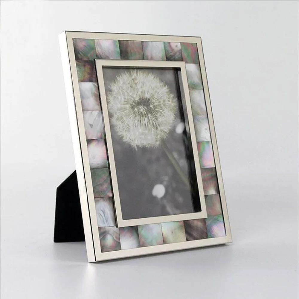 

Fashionable Hand-made Home Deco Natural Seashell Photo Frames, Shell Framing Display YSPF-019