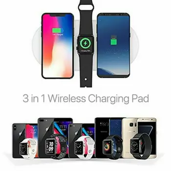 US 3in1 Qi Wireless Charger Pad Fast Charging For Apple Watch iWatch iPhone XS X
US 3in1 Qi Wireless Charger Pad Fast Charging For Apple Watch iWatch iPhone XS X