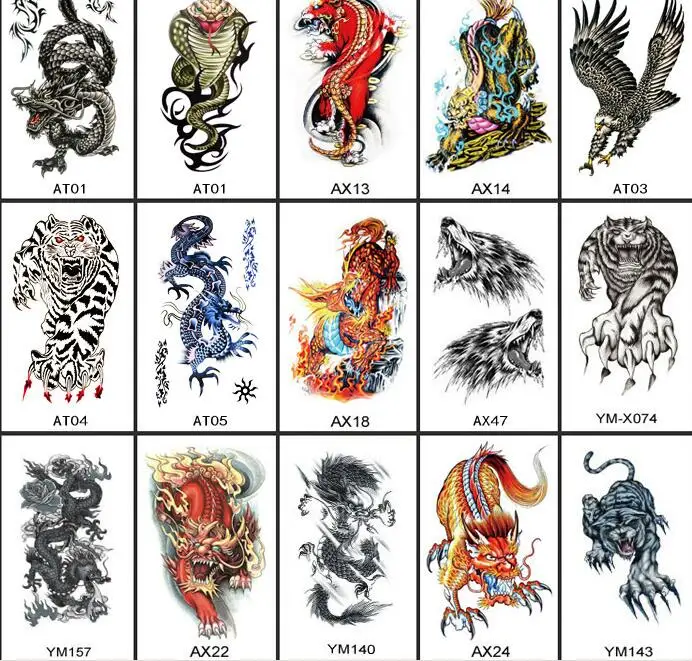 Fashion Large Animal tattoo Sticker Arm temporary tattoo Stickers for Women Men Waterproof Sticker tattoo Body Art 1pc
Fashion Large Animal tattoo Sticker Arm temporary tattoo Stickers for Women Men Waterproof Sticker tattoo Body Art 1pc