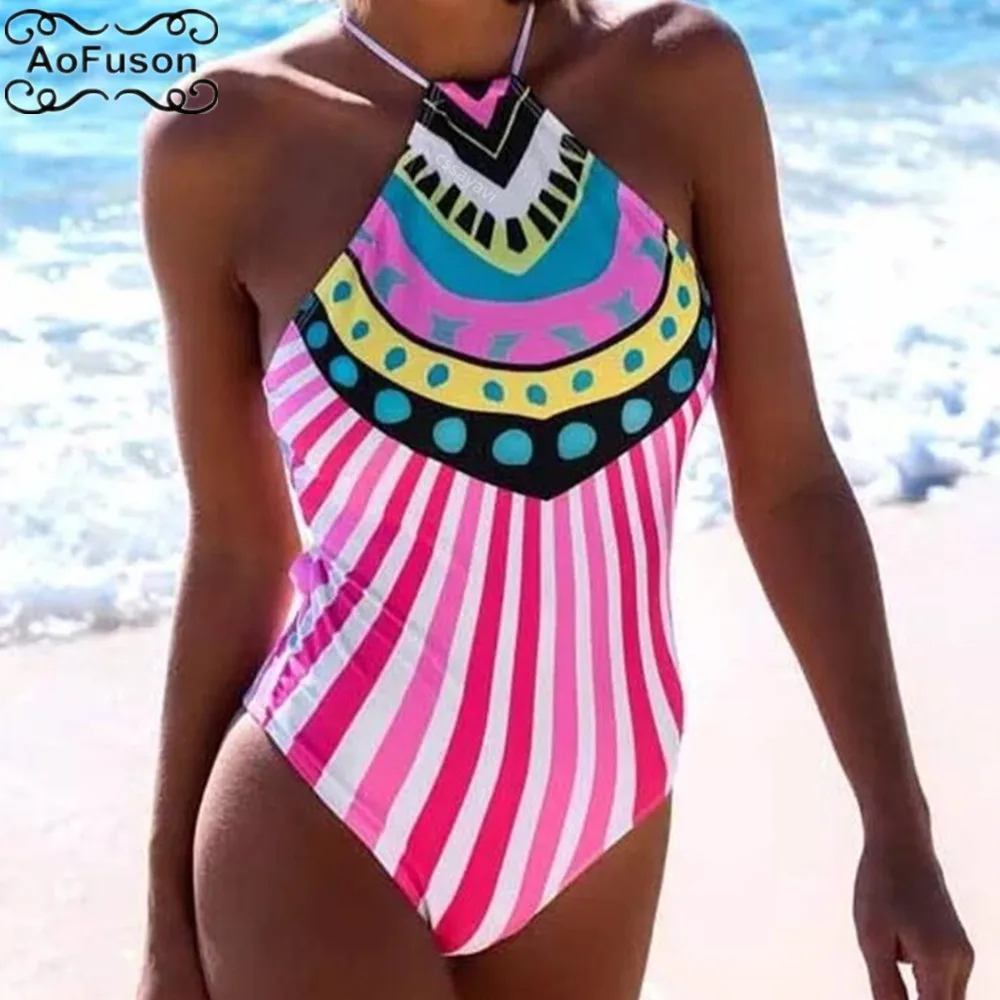 High Neck Halter Print One Piece Designer Swimsuit 2019 Summer Sexy Push Up Monokini Swim Suits Swimwear Bathing Suits Badpak
High Neck Halter Print One Piece Designer Swimsuit 2019 Summer Sexy Push Up Monokini Swim Suits Swimwear Bathing Suits Badpak