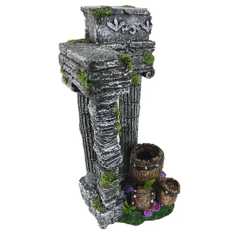 1PC Fake Safe Decorative Resin Artificial Roman Column Fish Tank Ruins Rock Aquarium Decoration Crafts Figurines Miniatures
1PC Fake Safe Decorative Resin Artificial Roman Column Fish Tank Ruins Rock Aquarium Decoration Crafts Figurines Miniatures